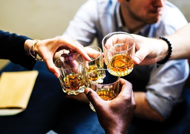 Beber alcol nunha gran empresa